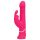 Happyrabbit Thrusting - akumulatora vibrators ar klitora stimulatoru (rozā)