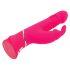 Happyrabbit Thrusting - akumulatora vibrators ar klitora stimulatoru (rozā)