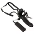 Double Thruster - strap-on dubultais vibrators melns