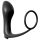 Analfantasy - pirkstu anālais vibrators ar dzimumlocekļa gredzenu (melns)