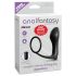 Analfantasy - pirkstu anālais vibrators ar dzimumlocekļa gredzenu (melns)