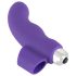 SMILE Finger - viļņots silikona pirksta vibrators (violets)