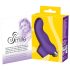 SMILE Finger - viļņots silikona pirksta vibrators (violets)