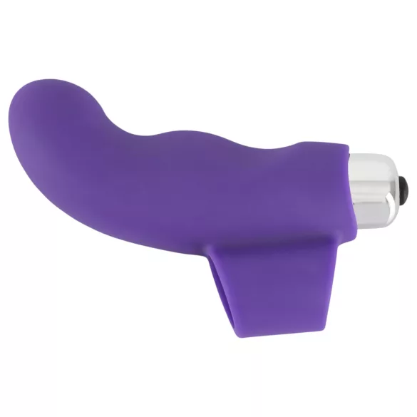 SMILE pirkstu vibrators ar viļņotu silikonu, violets