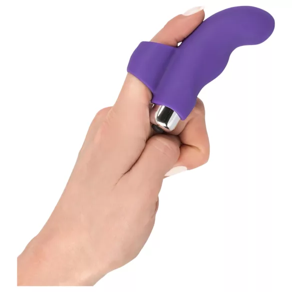 SMILE pirkstu vibrators ar viļņotu silikonu, violets