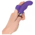 SMILE pirkstu vibrators ar viļņotu silikonu, violets