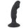 Melnais Samts - uzlādējams anālais vibrators ar dzimumlocekli (melns)