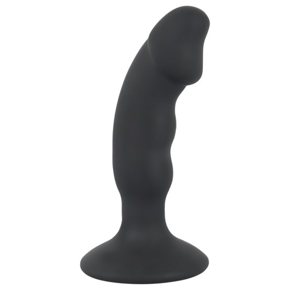 Melnais Samts - uzlādējams anālais vibrators ar dzimumlocekli (melns)
