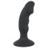 Melnais Samts - uzlādējams anālais vibrators ar dzimumlocekli (melns)