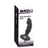 Melnais Samts - uzlādējams anālais vibrators ar dzimumlocekli (melns)
