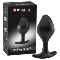   mystim Rocking Force S - elektro anālais aizbāznis - mazs (melns)