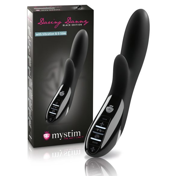 mystim Daring Danny - elektro-stimulācijas vibrators (melns)