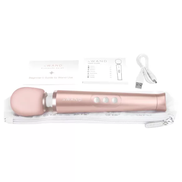 le WAND Petite augstākās kvalitātes wand tipa vibrators (Rose Gold)