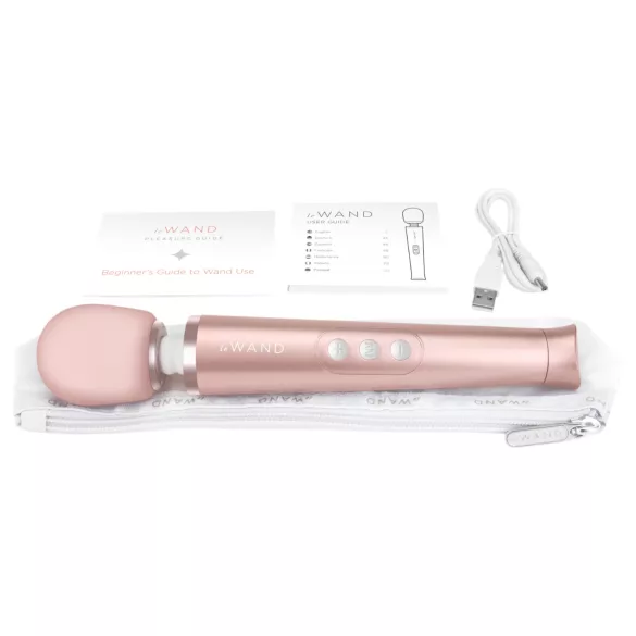 le WAND Petite augstākās kvalitātes wand tipa vibrators (Rose Gold)