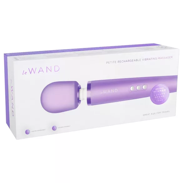 Le Wand Petite - ekskluzīvs, uzlādējams masāžas vibrators (violets)