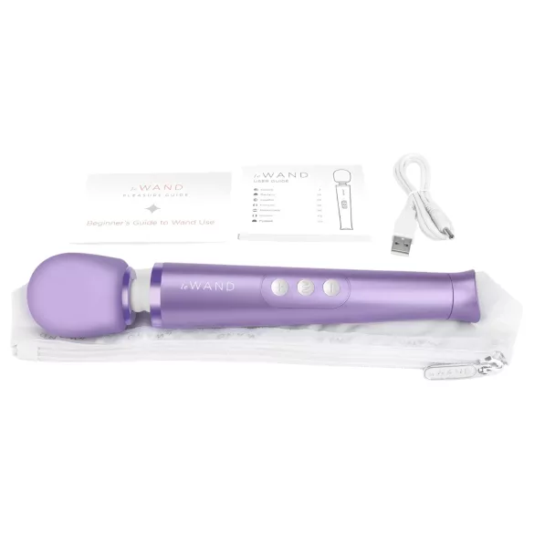 Le Wand Petite - ekskluzīvs, uzlādējams masāžas vibrators (violets)