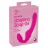 Double2Teaser - stiprināms vibrators bez siksnas (rozā)
