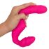 Double2Teaser - stiprināms vibrators bez siksnas (rozā)