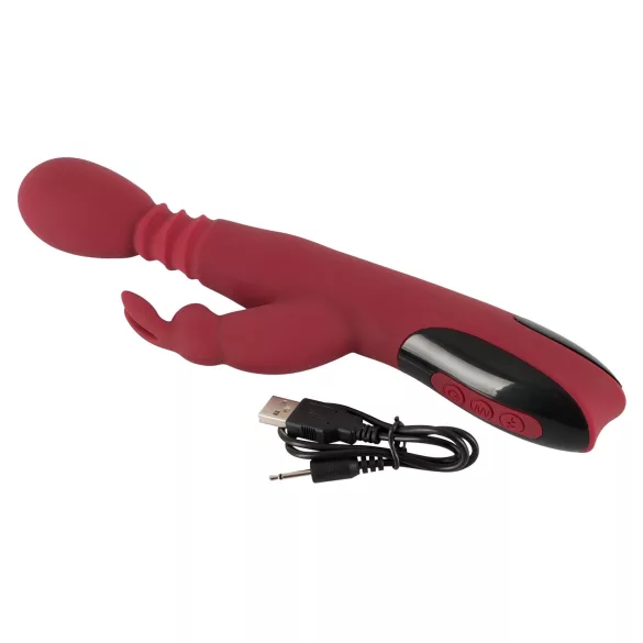 You2Toys masāžas ierīce - virzītājs-rotējošs, sildošs G-punkta vibrators (sarkans)
