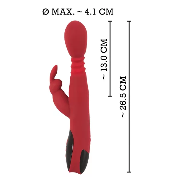 You2Toys G-punkta vibrators ar kustīgu, rotējošu, sildošu funkciju sarkans