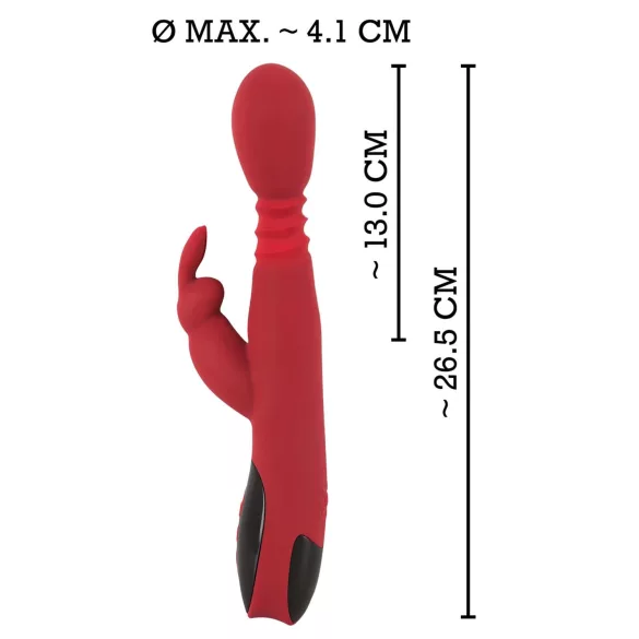 You2Toys masāžas ierīce - virzītājs-rotējošs, sildošs G-punkta vibrators (sarkans)
