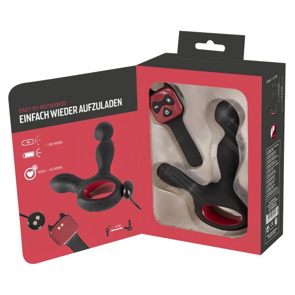 You2Toys masāžas prostatas vibrators ar rotāciju un sildīšanu melns