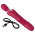 Javida Thrusting - 3 vienā masierējošs vibrators (sarkans)
