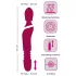 Javida Thrusting - 3 vienā masāžas vibrators (sarkans)