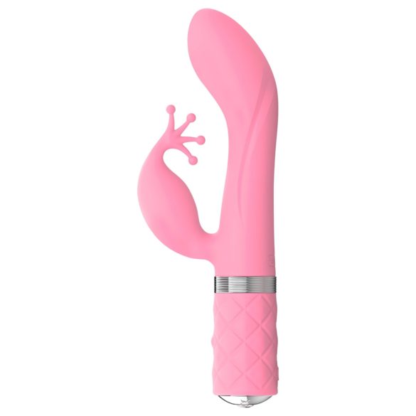 Pillow Talk Kinky - akumulators, 2 motoru G-punkta vibrators (rozā)