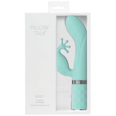  Pillow Talk Kinky - uzlādējams, 2 motors G-punkta vibrators (tirkīza)