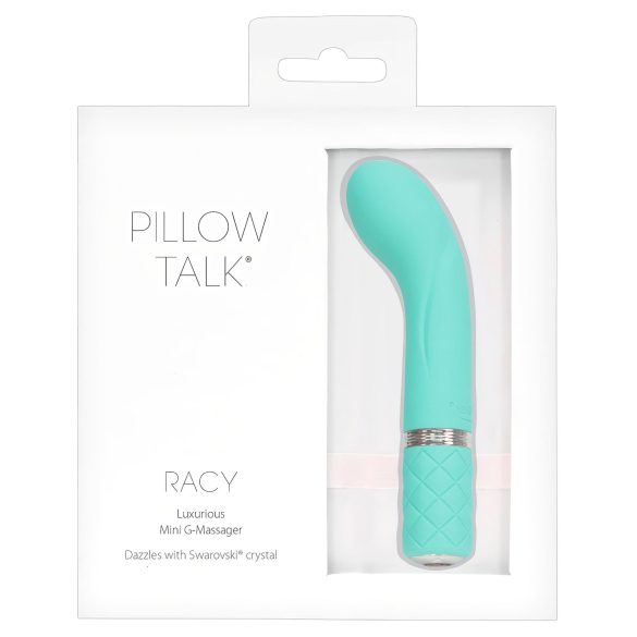 Pillow Talk Racy - uzlādējams, šaurs G-punkta vibrators (tirkīzzils)