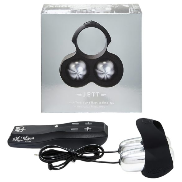 HOT Octopuss JETT - 2 motoru dzimumlocekļa vibrators (melns)