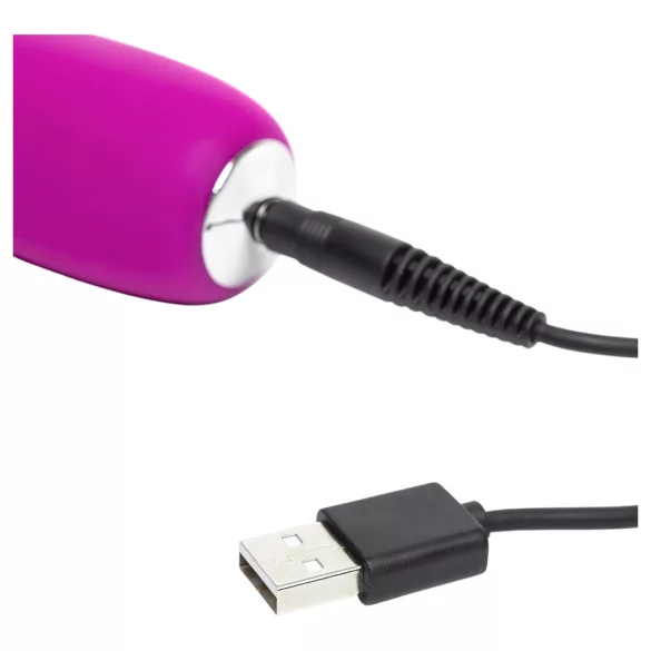 Happyrabbit vibrators ar klitorāla stimulatoru uzlādējams violets