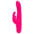 Happyrabbit Curve Slim - ūdensizturīgs vibrators ar klitora stimulatoru (rozā)
