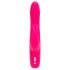 Happyrabbit Curve Slim - ūdensizturīgs vibrators ar klitora stimulatoru (rozā)