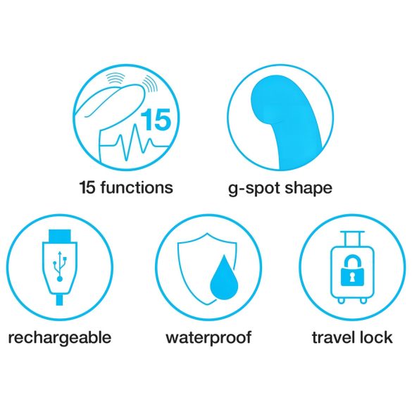 Happyrabbit G-spot vibrators slaids melns