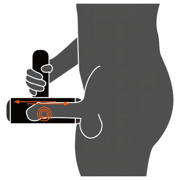 Rebel - uzlādējams vibrējošs masturbators (melns)