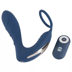   You2Toys prostatas vibrators ar anālo aizbāzni un erekcijas gredzenu zils