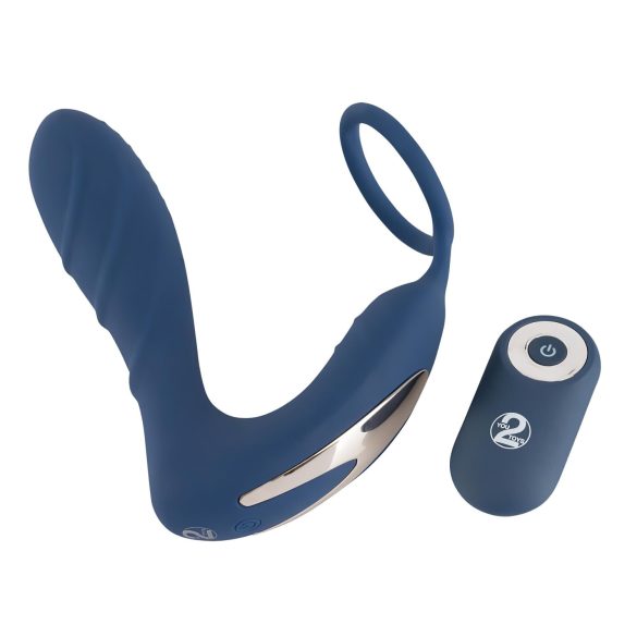 You2Toys Prostatas stimulators ar anālās vibrācijas un dzimumlocekļa gredzenu (zils)