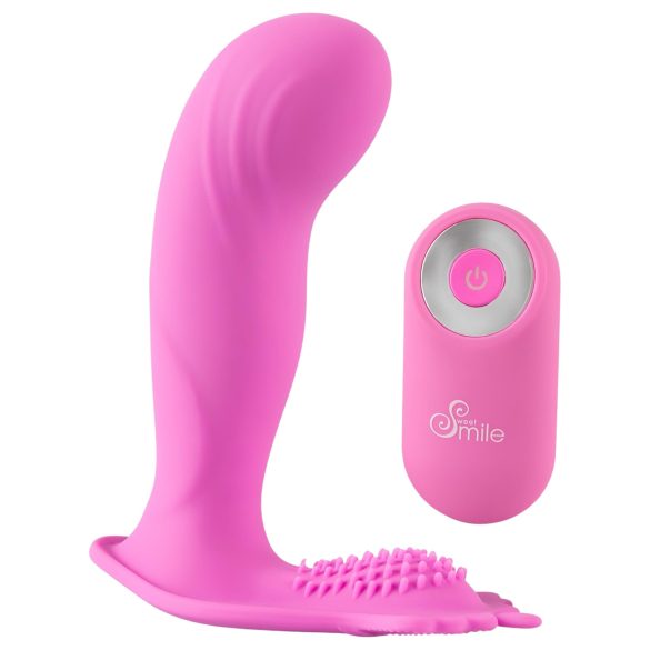 SMILE G-Spot biksīšu vibrators ar radio vadību, uzlādējams, rozā