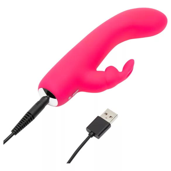 Happyrabbit mini vibrators trušu ausīm, uzlādējams, rozā