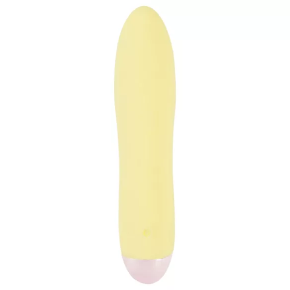 Cuties Mini Yellow - akumulatora silikona vibrators (dzeltens)