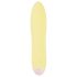 Cuties Mini Yellow - akumulatora silikona stienis vibrators (dzeltens)