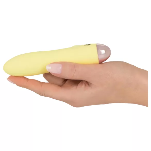 Cuties Mini Yellow - akumulatora silikona vibrators (dzeltens)