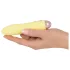 Cuties Mini Yellow - akumulatora silikona vibrators (dzeltens)