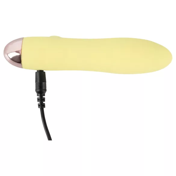 Cuties Mini Yellow - akumulatora silikona vibrators (dzeltens)