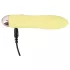 Cuties Mini Yellow - akumulatora silikona vibrators (dzeltens)