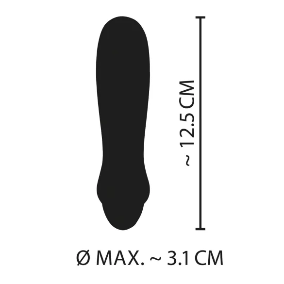 Cuties Mini stienīša vibrators ar akumulatoru, silikons, violets