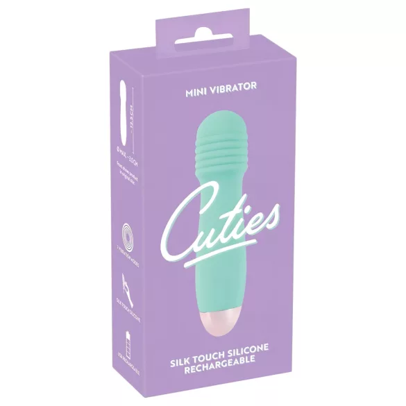 You2Toys - Cuties Mini Wand - uzlādējams mini masāžas vibrators (zaļš)