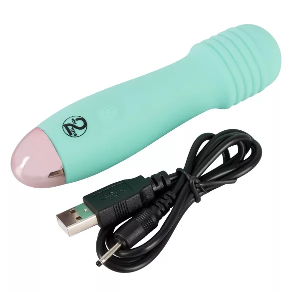 You2Toys - Cuties Mini Wand - uzlādējams mini masāžas vibrators (zaļš)